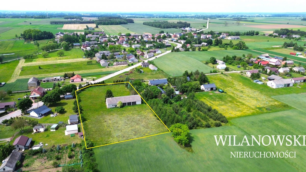 Działka z budynkiem gospodarczym + łąka / 1,08 ha / Dąbek