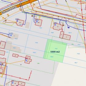 Działka 1000 m2 przy ul. Nowowiejskiej w Mławie