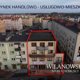 BUDYNEK HANDLOWO - USŁUGOWO-MIESZKALNY W ŚCISŁYM CENTRUM MŁAWY