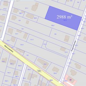 Działka 2988 m² w kompleksie zab. jednorodzinnej – ul. Poziomkowa