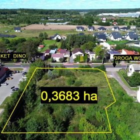 Działka inwestycyjna przy drodze wojewódzkiej - Mława, ul. Żuromińska
