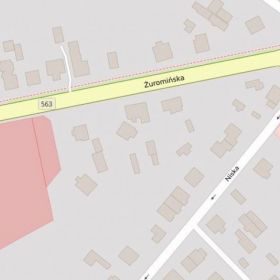 Działka inwestycyjna przy drodze wojewódzkiej - Mława, ul. Żuromińska