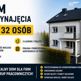 Dom do wynajęcia dla pracowników – Mława, ul. Padlewskiego