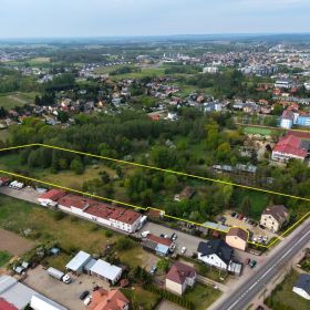 Pod budynek handlowo-usługowy z wydanymi Warunkami Zabudowy i bloki