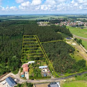 Działki budowlane przy lesie – Kraszewo, media, od 75 zł/m²