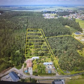 Działka budowlana przy lesie – Kraszewo, pełne media